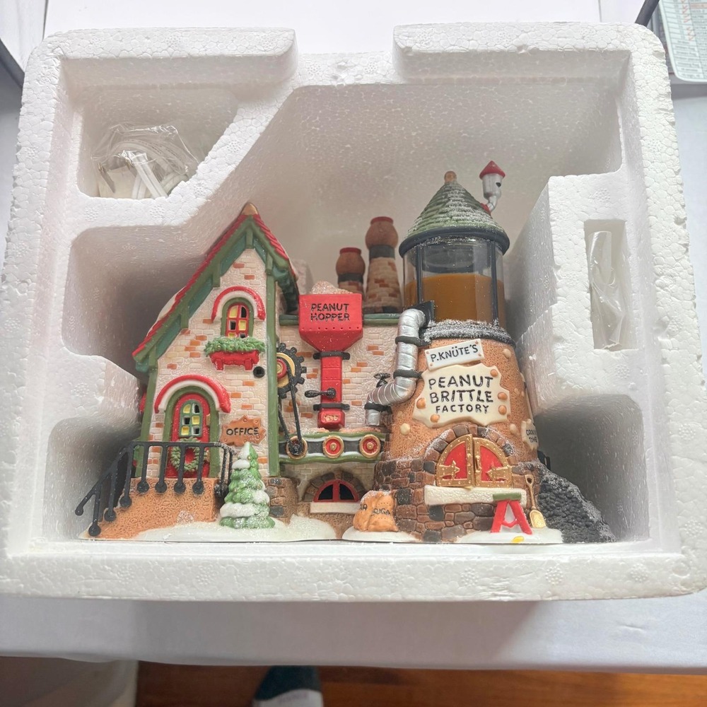 Dept 56 North Pole Series Peanut Brittle Factory Christmas Village House - Picture 5 of 10